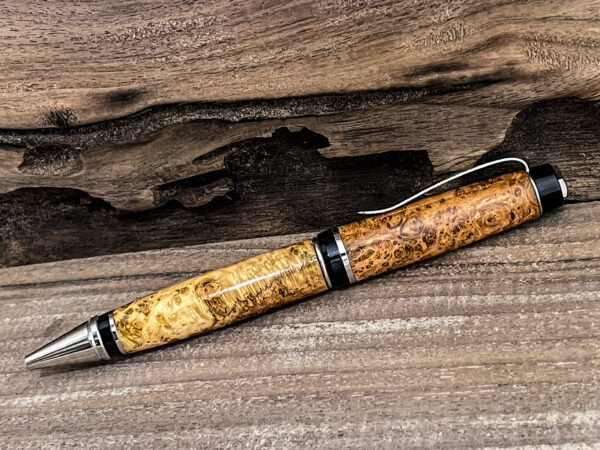 Personalized Custom Burl Wood Ballpoint Pens