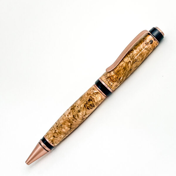 Personalized Custom Burl Wood Ballpoint Pens