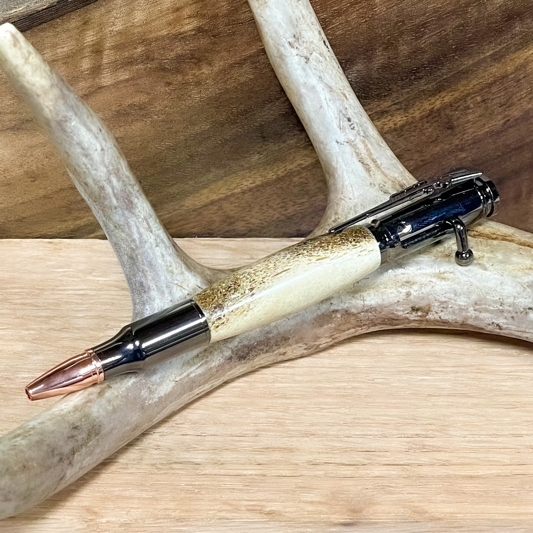 Cocobolo 30 caliber Bolt Action Ballpoint Pen | Handmade Wood Pen | Handturned Custom Pen | Ballpoint Wood Pen | Pen Gift selling | Wood Pen